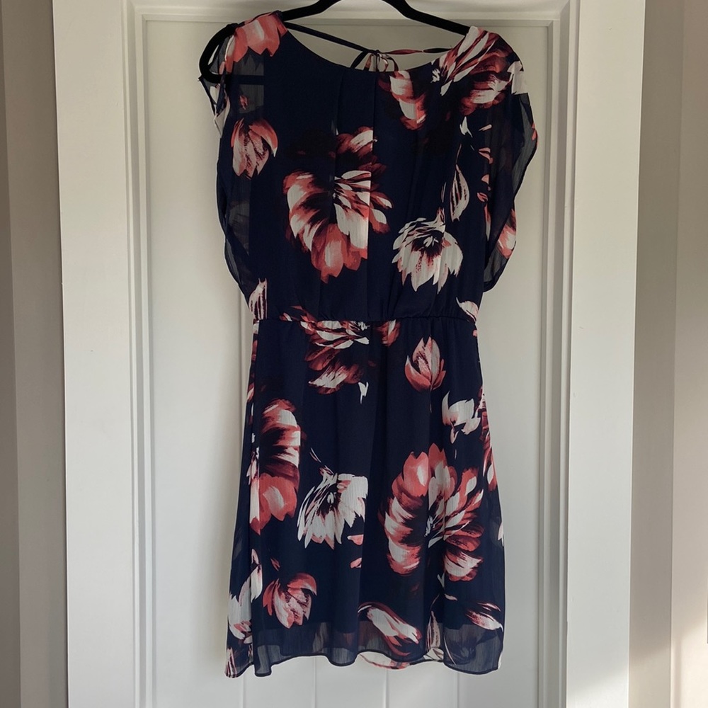 Navy with pink &white/cream floral print The Limited Size Small